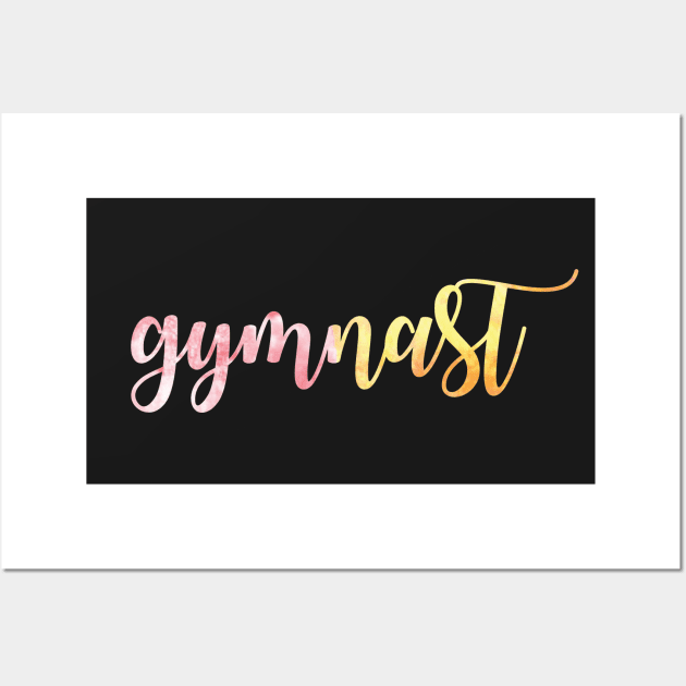 Gymnast Wall Art by sportartbubble